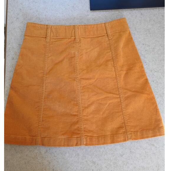 Forever21 Corduroy Button Front Mini Skirt S Y2K Revival Fall Neutral Academia - Picture 9 of 10